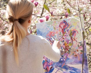 Photo - Lady Painting Water Colours