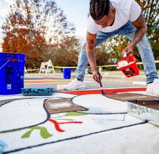 First Street Mural, December 12, 2020, North Carolina, USA. Original public domain image from Flickr