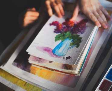 Photo - Wathercolours Painting Flowers
