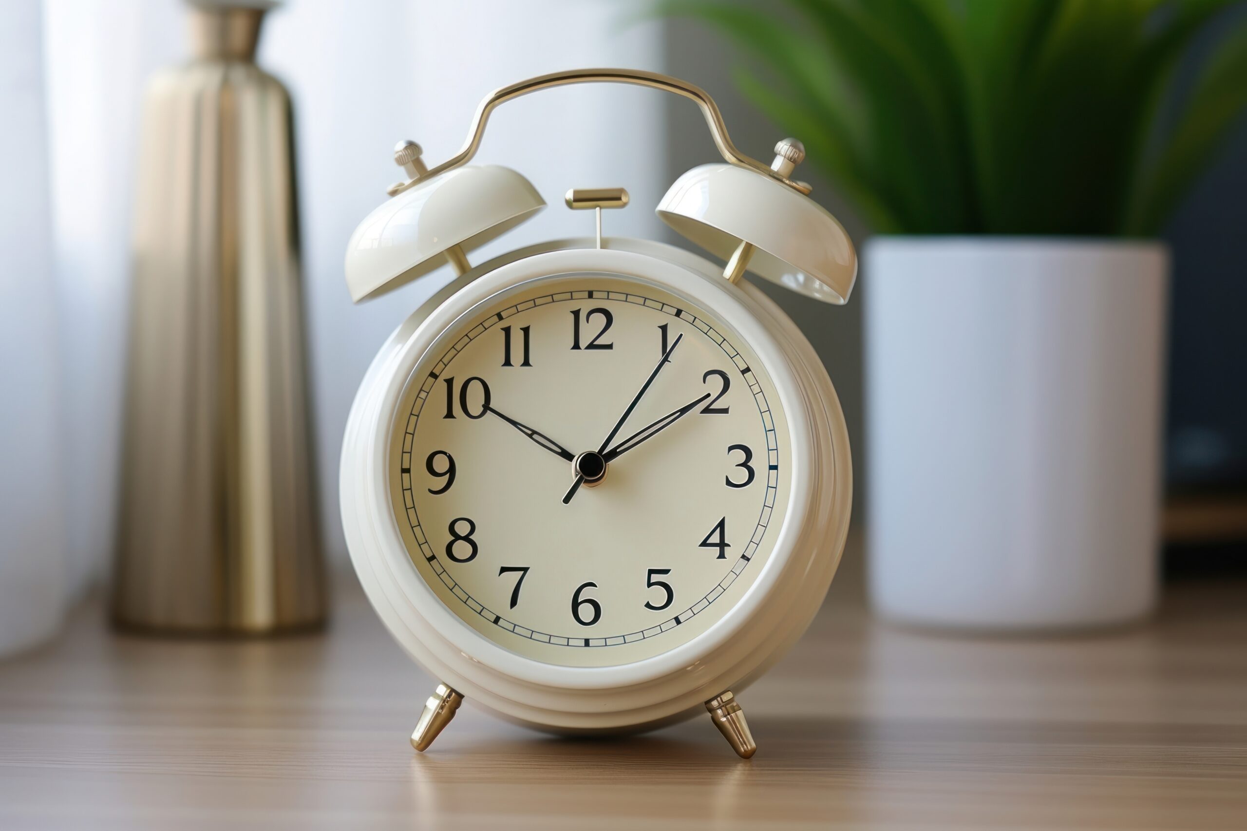 a photo of *classic alarm clock* modern --ar 3:2 --style raw