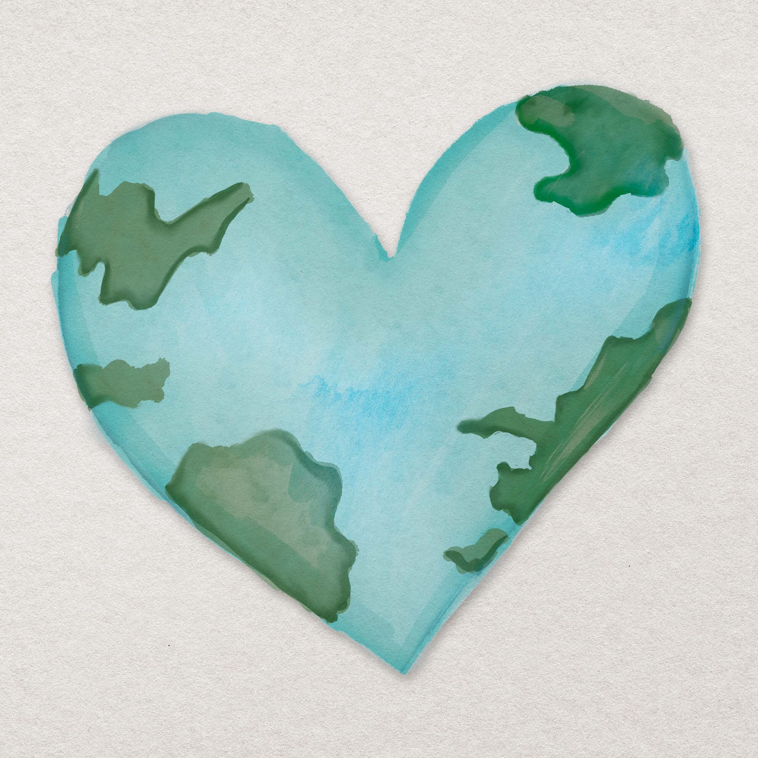 Heart-shaped world design element