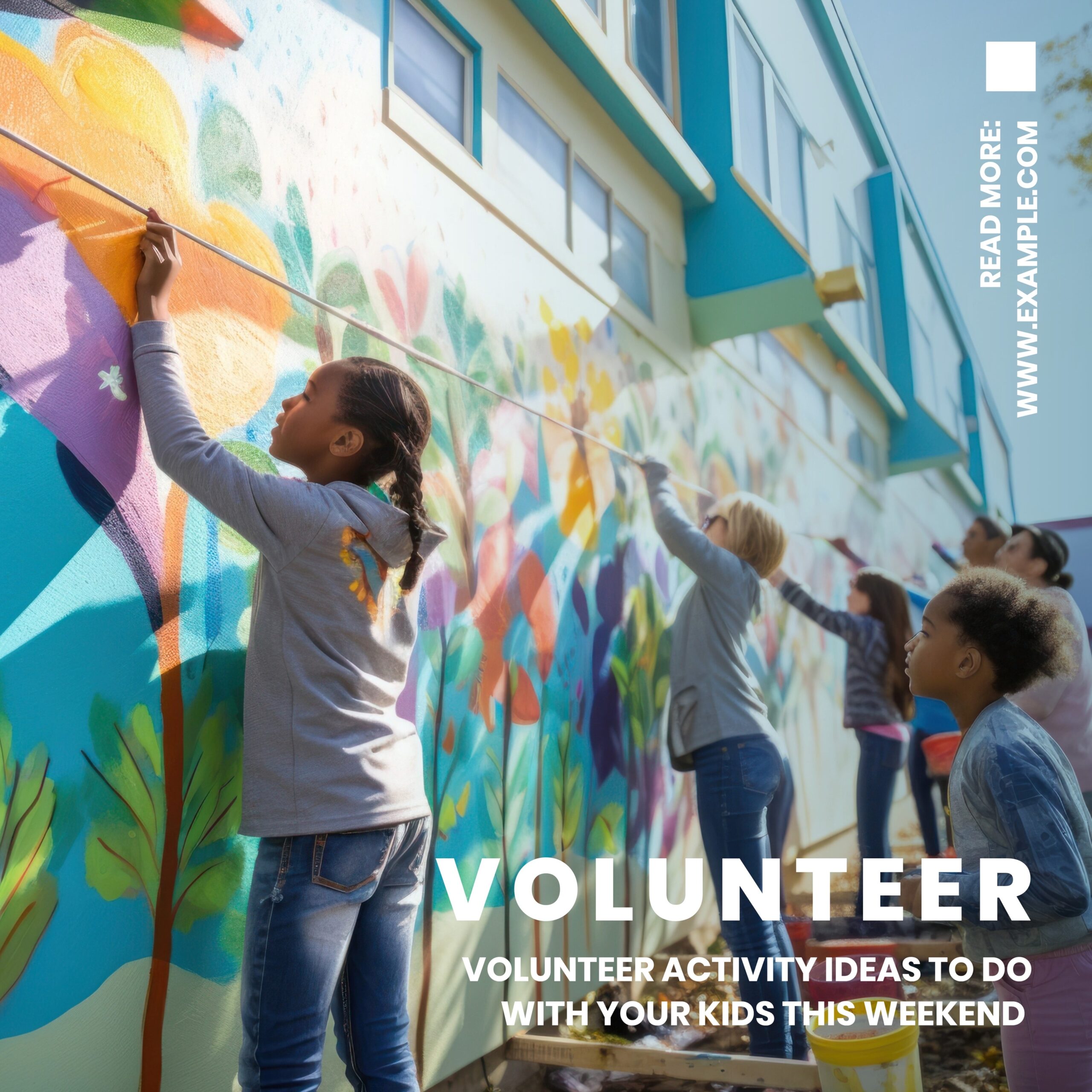 Volunteer ideas Instagram post template