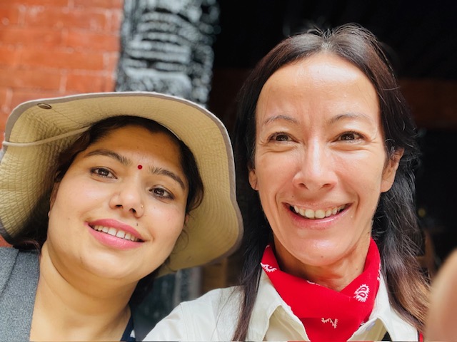 With my wonderful guide Kabita from Yakthung Tours and Travel.