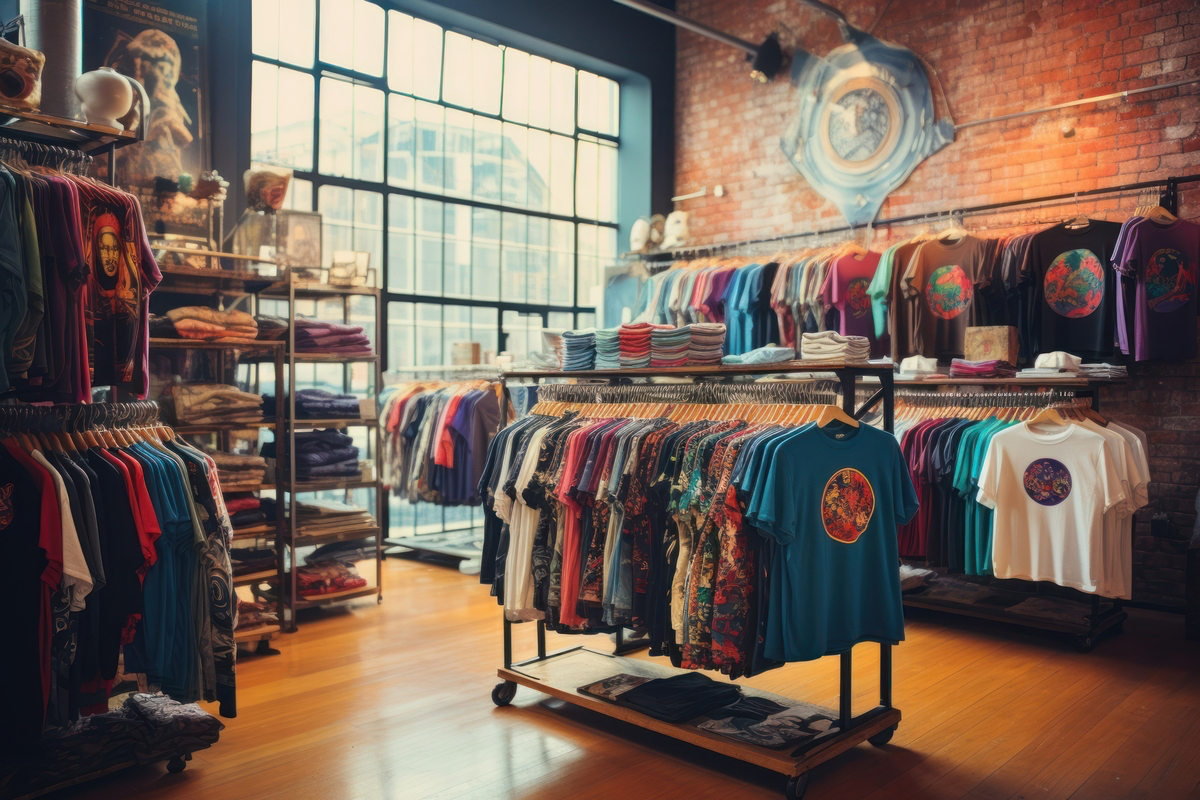 photo of *apparel store* , --ar 3:2